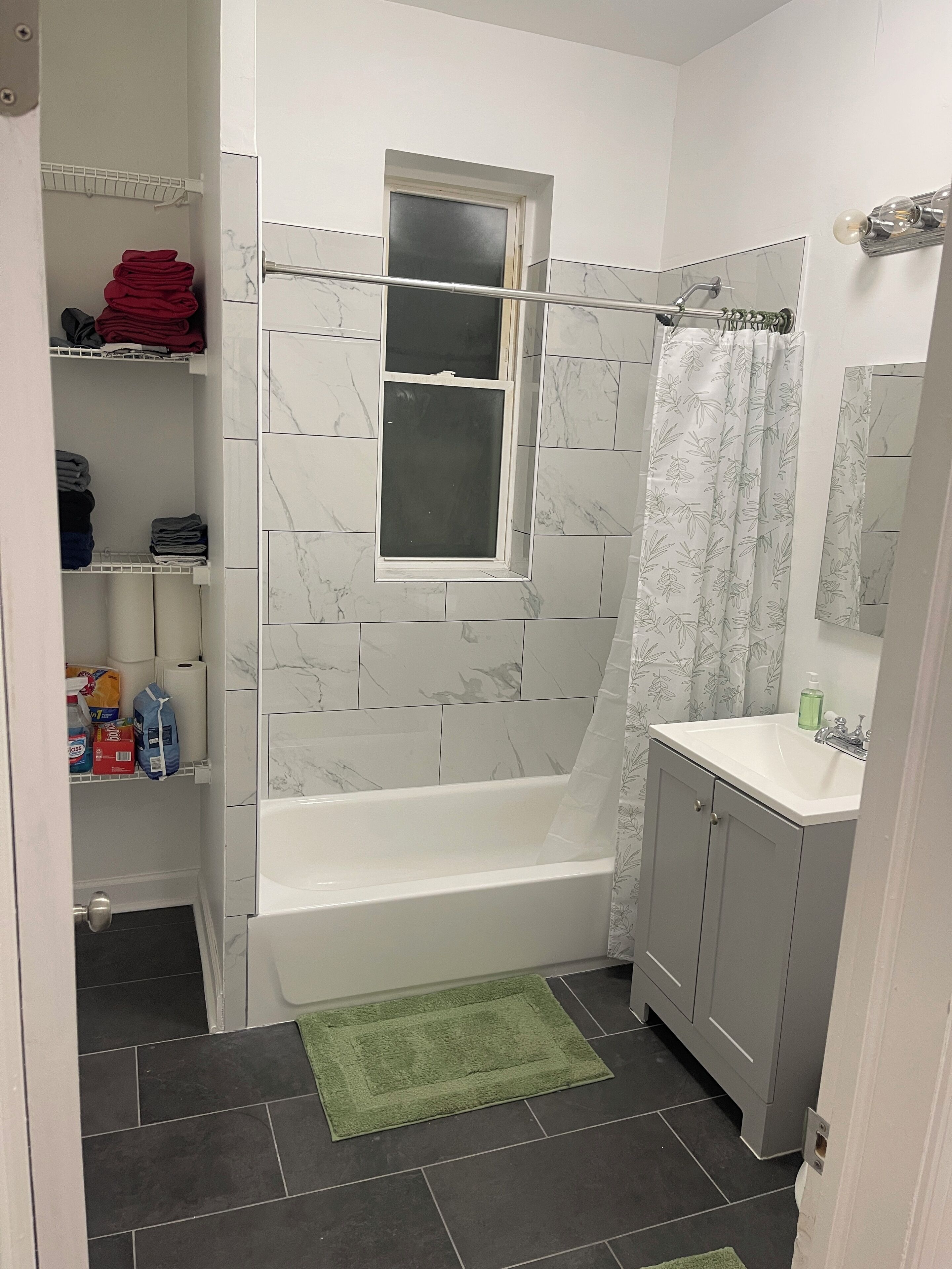 Towels, toilet paper