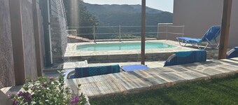 Land Of Olive A traditional stone housewith  pool in Ano Styra