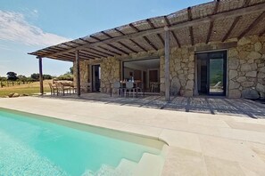 Deluxe Villa, 2 Bedrooms, Private Pool, Mountain View | Pool | Seasonal outdoor pool, sun loungers - Bergeries de l'Argiale (Figari)