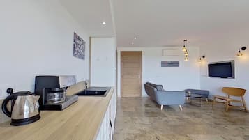 Villa – deluxe, privat basseng, fjellutsikt | Eget kjøkken | Kjøleskap, mikrobølgeovn, ovn og kokeplater