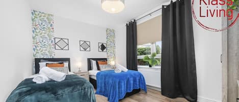 2 bedrooms, iron/ironing board, free WiFi, bed sheets