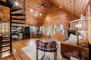 TV, fireplace - Pvt Pool at The Grotto 3mi to Pigeon Forge (Sevierville)