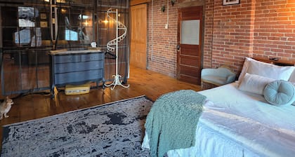 Gorgeous, Lg 1-BR suite downtown Gardiner w/ AC, Wifi, projector, PETS welcome.