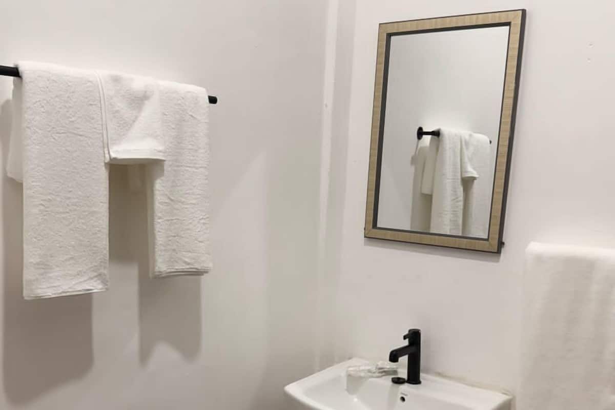 Deluxe Room, 1 Queen Bed, Non Smoking | Bathroom | Separate tub and shower, bathrobes, towels, soap