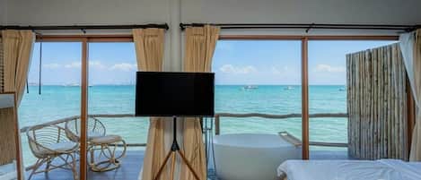 Deluxe Double Room, Ocean View | Terrace/patio