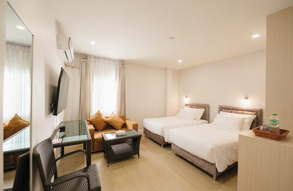 Deluxe-Doppelzimmer | Schreibtisch, kostenloses WLAN, Bettwäsche