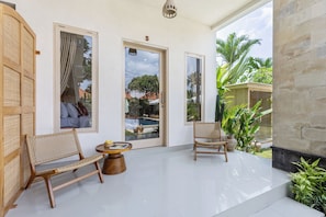 Double Room, Balcony, Pool View | Terrace/patio - KALM Bali (Canggu)
