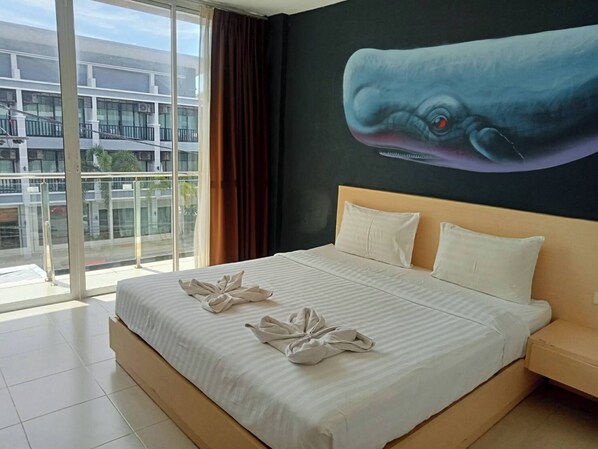 Kamar Double Standar, balkon | Kedap suara dan Wi-Fi gratis