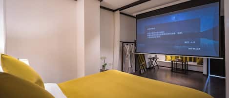 Comfort Room | Down comforters, blackout drapes, soundproofing, iron/ironing board