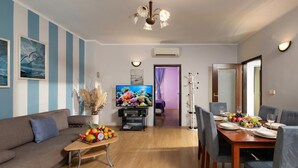 Lägenhet Standard - 2 sovrum - mikrovågsugn - intill bergen (Seaview House - Magdalena Apartment) | Vardagsrum