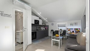 Lägenhet Standard - 1 sovrum - mikrovågsugn (Seaview House - Leana Apartment) | Vardagsrum