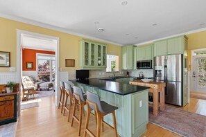 Fridge, microwave, oven, stovetop - Stunning home overlooking the water! (Boothbay Harbor)