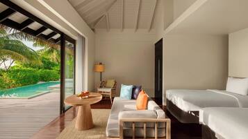 Villa, 2 Schlafzimmer, Strandnähe | Minibar (mit einigen kostenlosen Artikeln), Zimmersafe, Schreibtisch