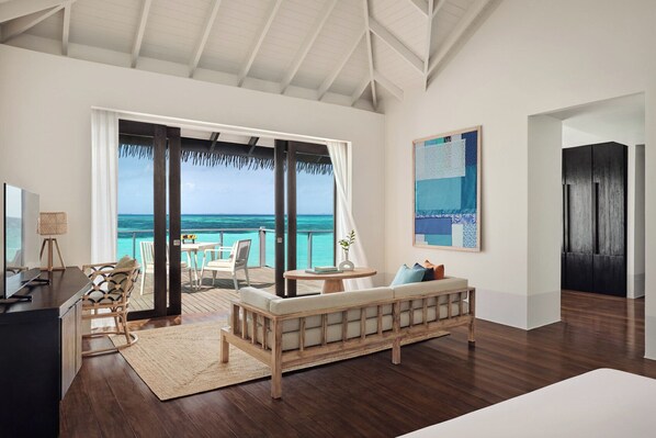 Free minibar items, in-room safe, desk, laptop workspace - Noku Maldives, Vignette Collection by IHG (Kudafunafaru)