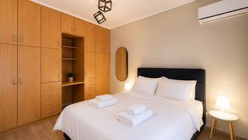 Ground Floor Apartment (35 sqm) with Private Patio | 1 quarto, roupas de cama de algodão egípcio, roupas de cama premium