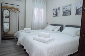 2 bedrooms, iron/ironing board, travel cot, WiFi