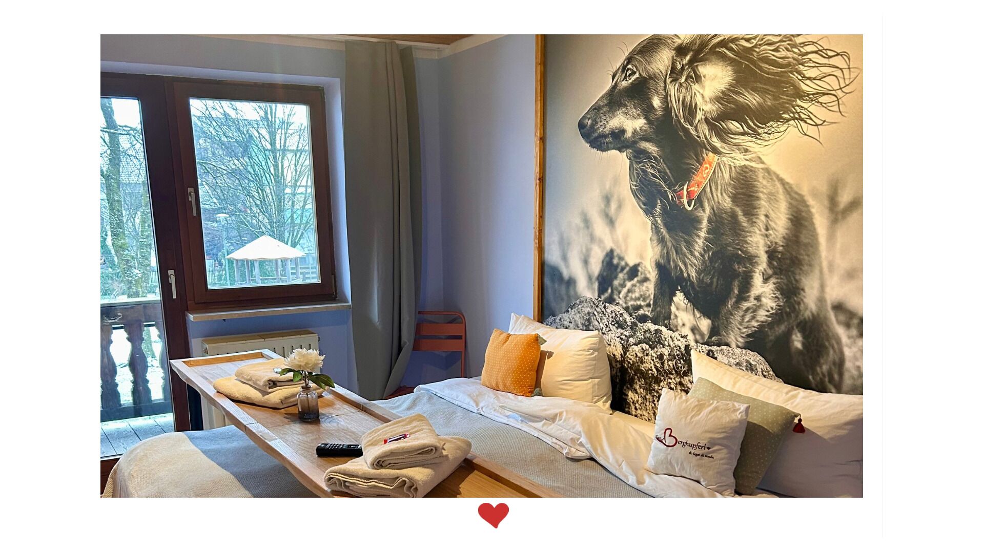 Comfort dubbelrum eller tvåbäddsrum - balkong - utsikt mot bergen | Gratis wi-fi