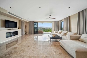 テレビ、暖炉、書斎 / ワークスペース