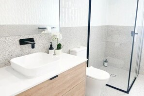 Hair dryer, towels