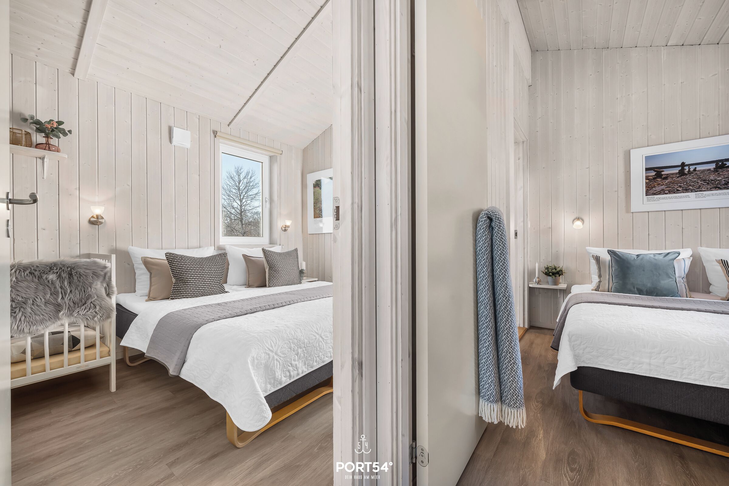 2 Schlafzimmer, Reisekinderbett, kostenloses WLAN