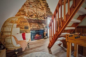 Fireplace, DVD player, offices