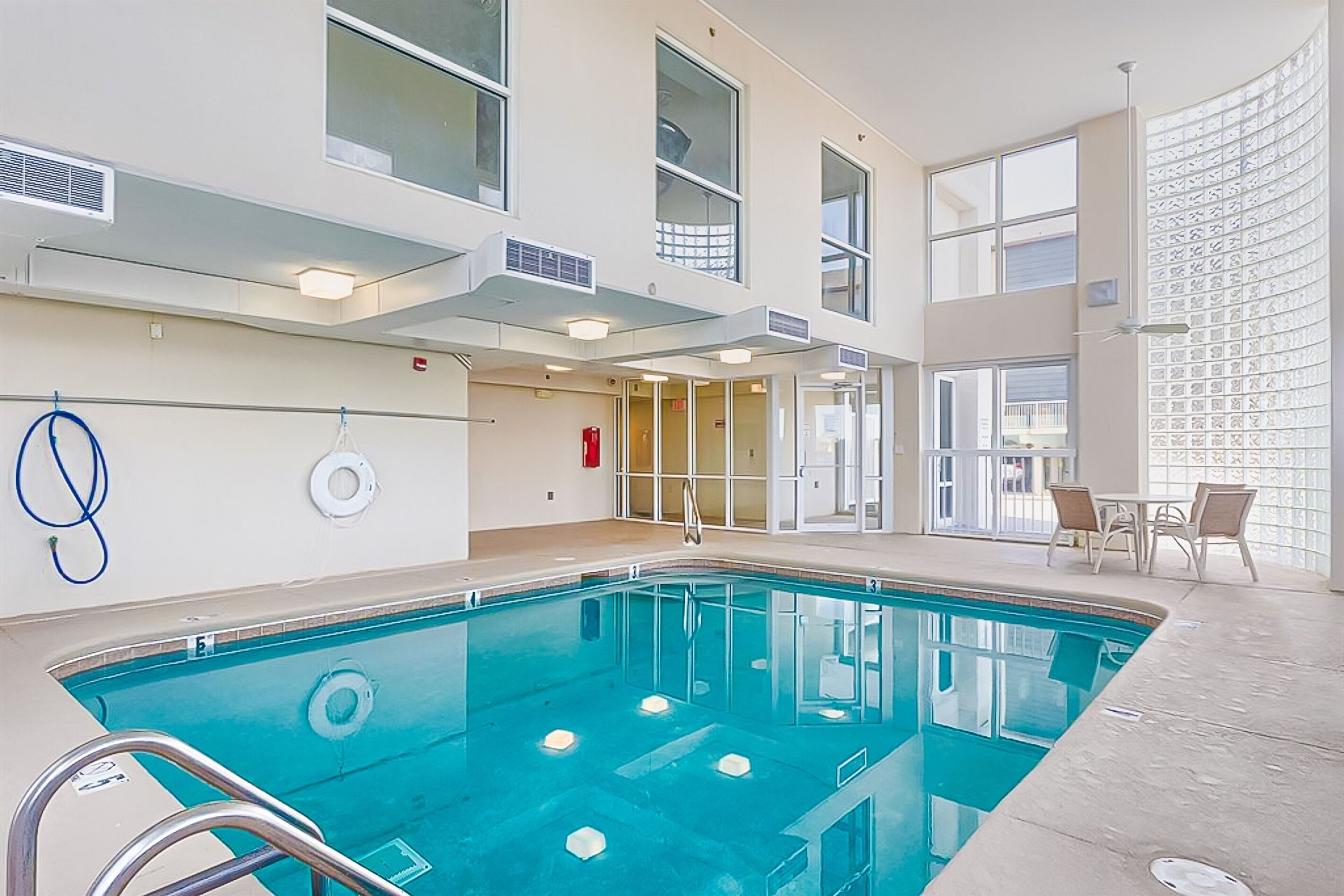 Indoor pool, a heated pool