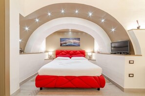 1 bedroom, desk, iron/ironing board, travel crib