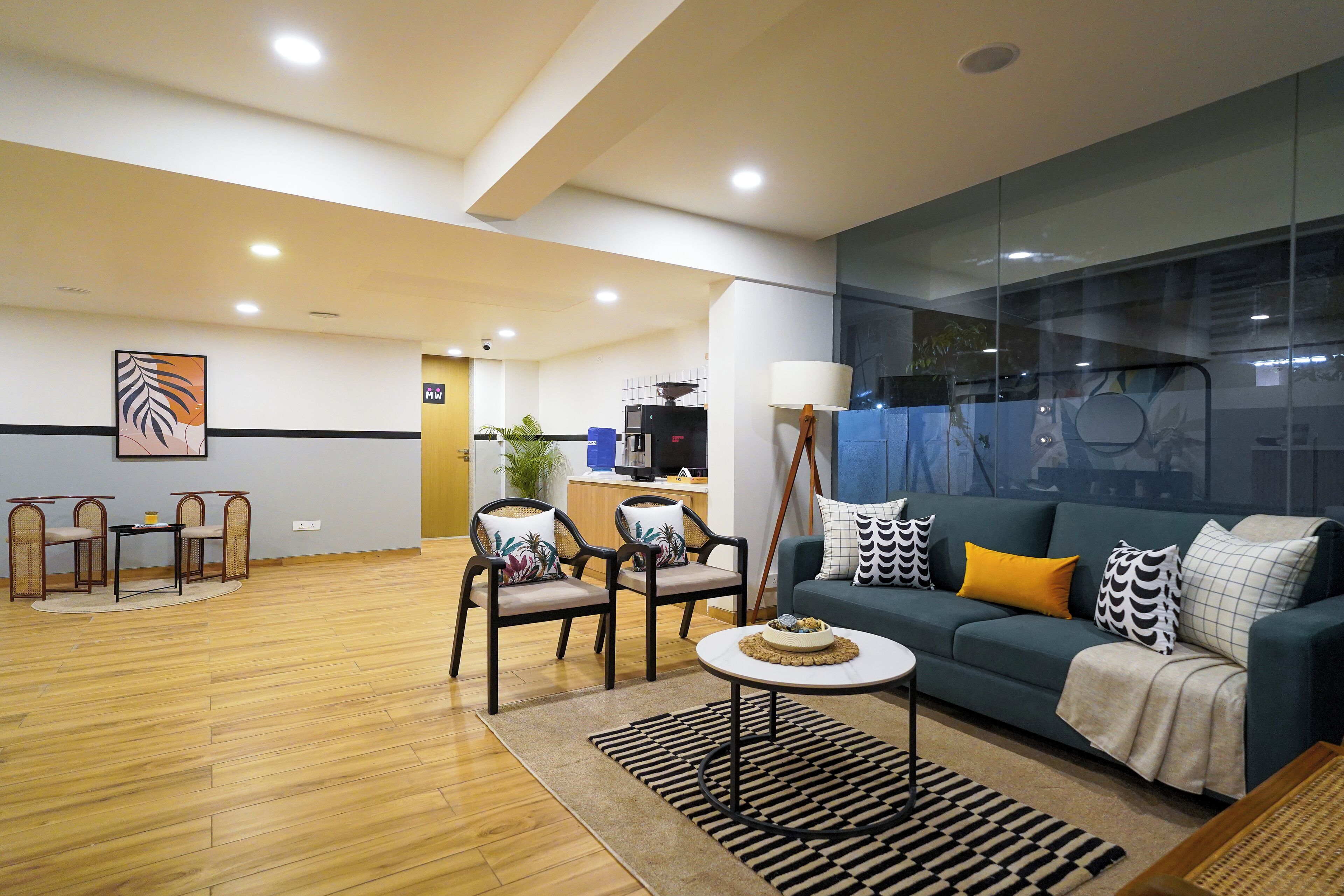 Sala de estar en el lobby