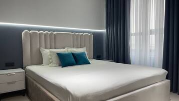 Family Apartment, City View | 1 bedroom, blackout drapes, iron/ironing board, free WiFi