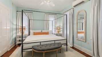 1 slaapkamer, een strijkplank/strijkijzer, gratis wifi, beddengoed