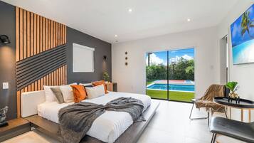 5 dormitorios, tabla de planchar con plancha, wifi gratis y ropa de cama