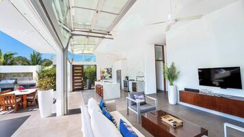 Villa, Multiple Beds, Pool Access, Ocean View (Beachside Villa 8) | Living area | MP3 dock