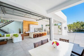 Villa, Multiple Beds, Pool Access, Ocean View (Oceanside Villa 2 ) | Dining - Seaside Family Vacation Villa, Hotel Amenities v2 (Providenciales)