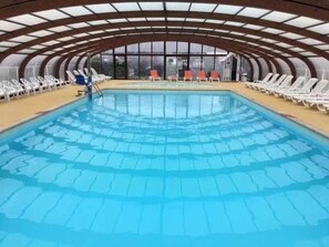 Indoor pool, a heated pool