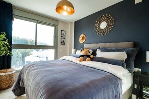 2 bedrooms, iron/ironing board, travel crib, WiFi