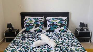 1 bedroom, iron/ironing board, travel crib, WiFi