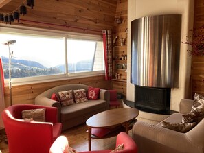 TV, fireplace, DVD player
