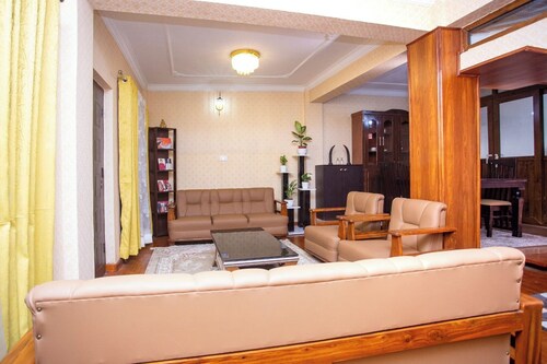 Amazing a newly built bungalow 4 bedrooms, 2 living rooms and 3 bathrooms.  