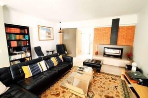 Televisión, chimenea y tenis de mesa 