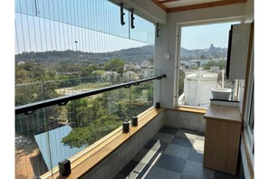 Blick von der Unterkunft