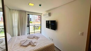 Family Apartment | 2 bedrooms, laptop workspace, free WiFi - Flat Oceânica Deluxe - By Almare (João Pessoa)