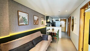Living area - Flat Oceânica Deluxe - By Almare (João Pessoa)