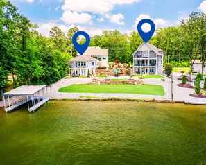 Exterior - 2 Luxury Lakefront Homes, Private Pool, Hot Tub, Boat Dock, Putting Green, Views (Hot Springs)