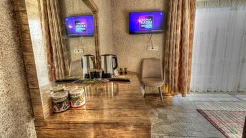 Family Triple Room, Garden View | Premium bedding, minibar, laptop workspace, free WiFi