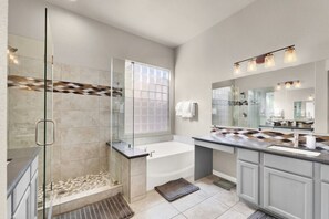 Hair dryer, towels