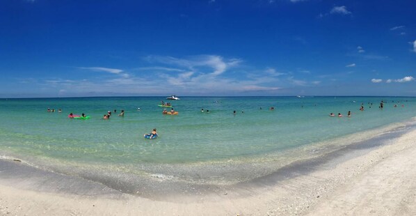 Sun loungers, beach towels