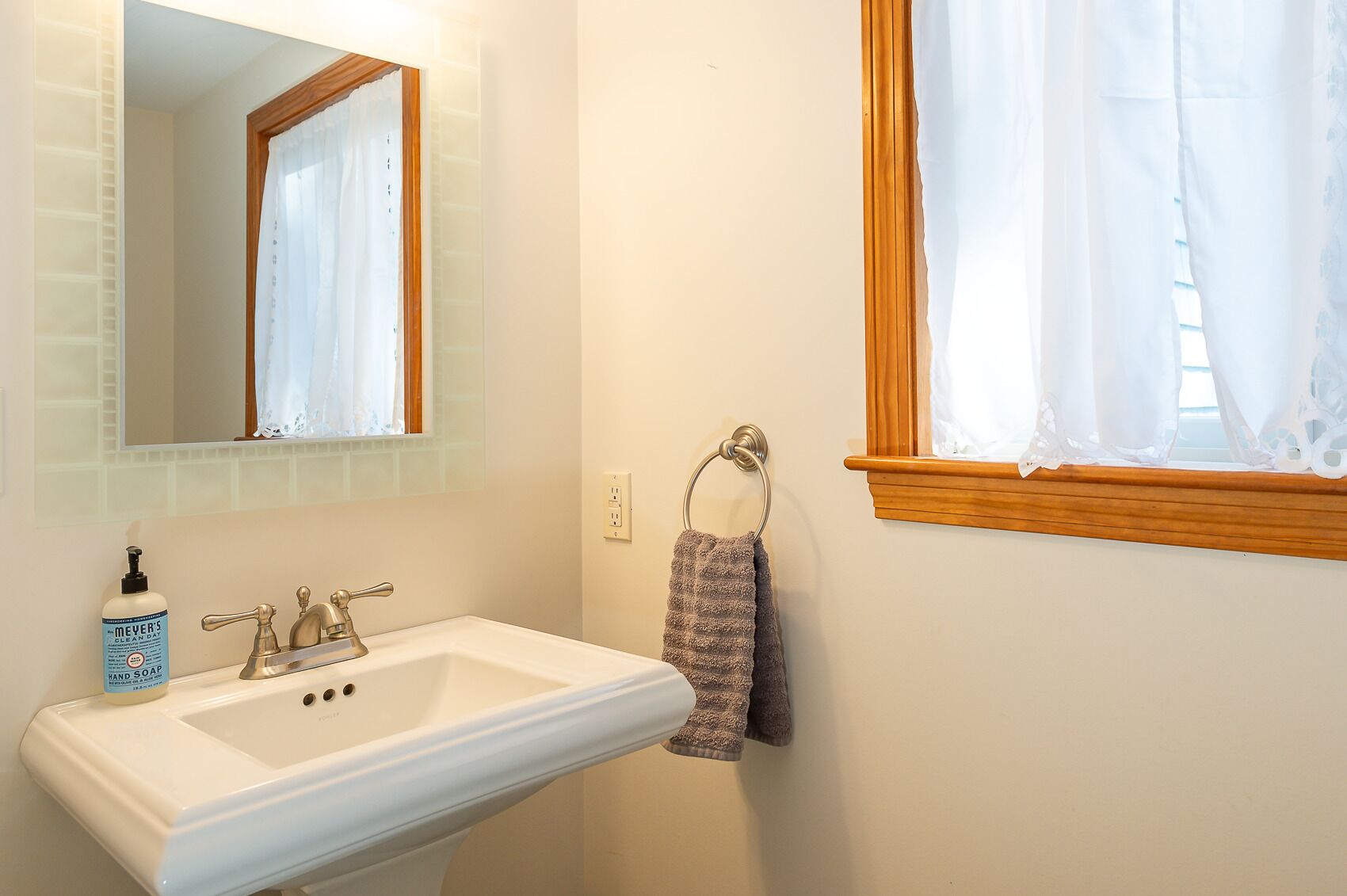 Half bathroom, main floor, off the kitchen.