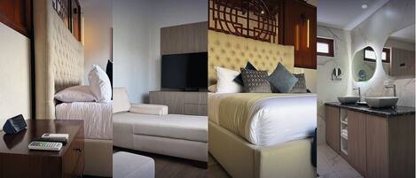 Suite Mewah, 1 Tempat Tidur King, difabel mobilitas, pemandangan resor | Brankas, meja kerja, tirai kedap cahaya, dan Wi-Fi gratis