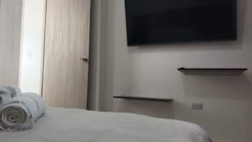 2 bedrooms, iron/ironing board, WiFi, bed sheets