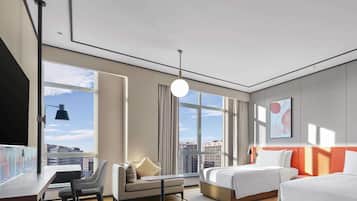 Room, 2 Twin Beds | In-room safe, desk, laptop workspace, blackout drapes